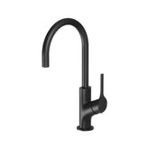 Phoenix Vivid Slimline Oval 160mm Gooseneck Sink Mixer Matte Black
